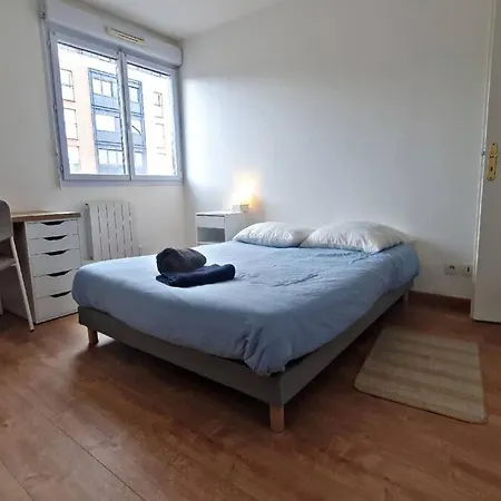 Apartment 6 Places-free Parking Gratuit Privee Fermer-3chambres-wifi-rouen